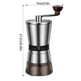 thumbnail image 4 of Advancent Molinillo de café portátil de acero inoxidable con molienda externa gruesa y fina de 8 velocidades de tamaño pequeño Juegos de servir café y té, 4 of 6