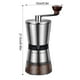 thumbnail image 2 of Inteprter Molinillo de café portátil y de tamaño pequeño, plateado, para el hogar, externo, 8 velocidades, grueso y fino Juegos de servir café y té, 2 of 6