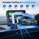 thumbnail image 2 of Estéreo inalámbrico portátil para automóvil Apple CarPlay y Android con control de voz, pantalla táctil de 7 "estéreo doble DIN con Bluetooth, reproductor multimedia, audio para automóvil con cámara d, 2 of 5