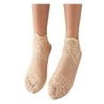 thumbnail image 7 of iHPH7 Sheer Socks Women Lace Ankle Socks Women Mesh Socks for Women Womens Socks Ankle Women Ankle Socks Womens Socks Low Cut Comfortable Socks for Women Beige One Size, 7 of 7