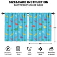 thumbnail image 2 of Blackout Kids Curtains,LightBlue Cartoon Dinosaurs Pterosaurs Pattern Childrens Insulated Curtains Set Of 2,Bedroom Essentials,Toddler Room Decor 52"x63", 2 of 5
