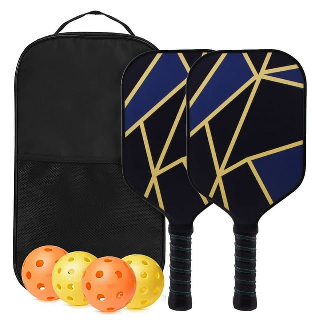 2x Professional Pickleball Paddles Set Comfort Grip Birthday Gift Racquets