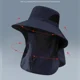 thumbnail image 3 of Sombrero de protección solar para el cuello, gorro de pesca integrado, montañismo, pescador transpirable, a prueba de viento, aleros grandes, Verano, 3 of 5