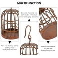 thumbnail image 5 of Baluue 3-Piece Brown Metal Dollhouse Birdcage Set Miniature Indoor Decorative Accessories, 5 of 8