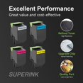 thumbnail image 4 of Compatible Lexmark CS/CX317/417/517 Toner Cartridge Set by Superink, 4 of 6