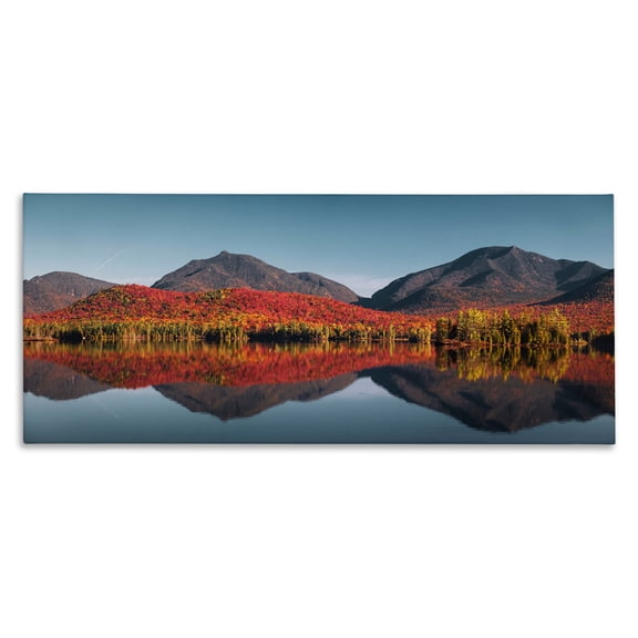 Stupell Industries Coastal Autumn Panorama Reflections Canvas Art, 24 x 10, by Jonathan Zaharek