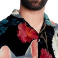 thumbnail image 5 of Tmall Men's Short Sleeve Beach Shirts, Casual Button Down Poplin Printed Summer Tops - Unisex, 5 of 6