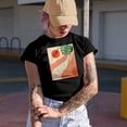 thumbnail image 2 of Aesthetic Minimalism Boho Sun & Tropical Leaves Art or Design Merch Gift, Military Green T-Shirt, 3XL, 2 of 5