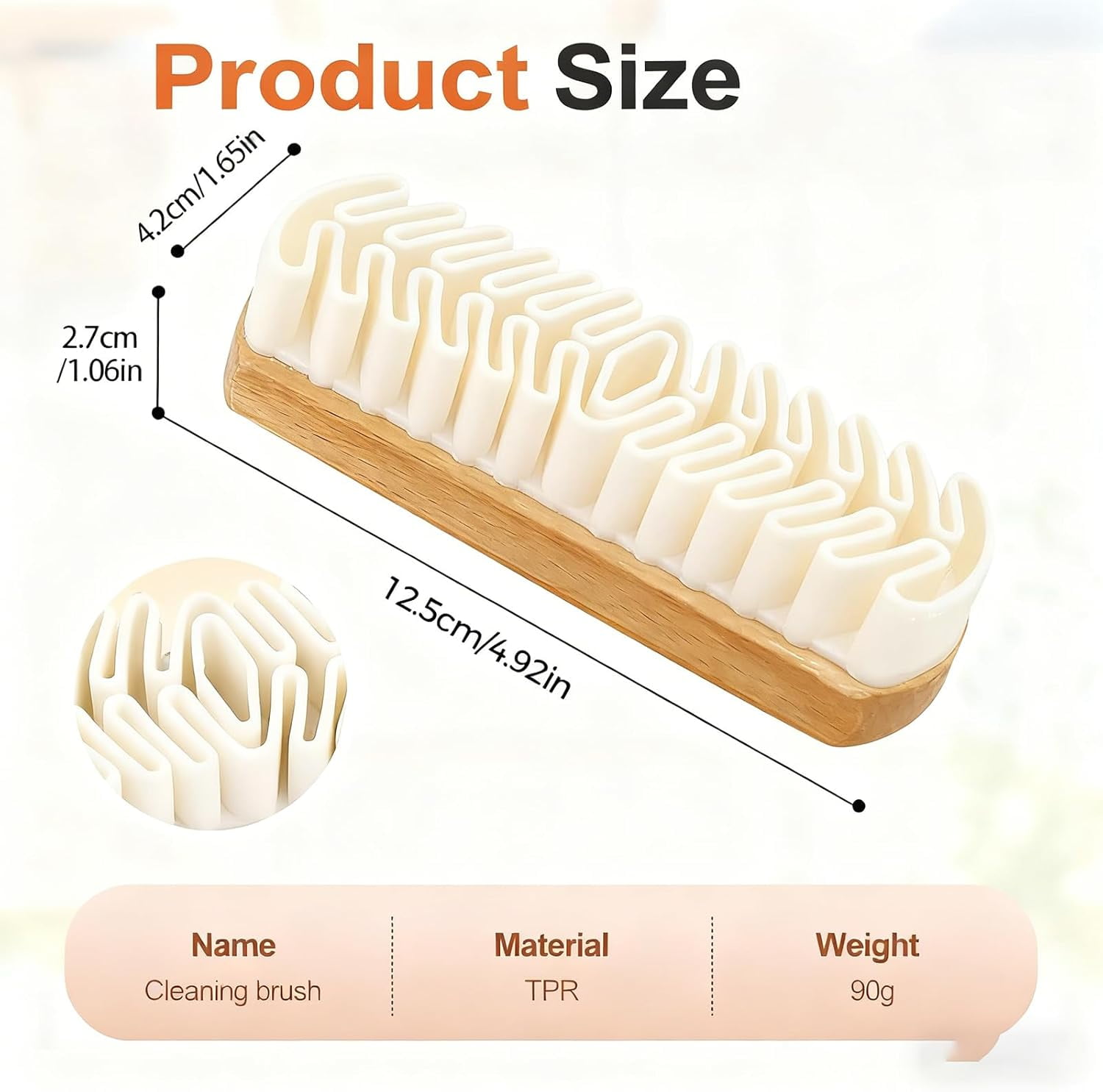 Suede Shoe Brush, Upgrade Rubber Shoe Brush for Cleaning Polish Eraser Suede Brush for Shoes Boots Sneakers Bags Jacket Purse Sofa (1pcs)