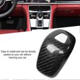 thumbnail image 2 of Gear Shift Head Cover Black Carbon Fiber Replacement Kit Fit for Porsche Paramera 17-20, 2 of 3