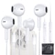 thumbnail image 1 of [2 paquetes] Auriculares USB C para iPhone 16/16 Pro Max/16 Pro/16 Plus/15 Pro Max, [certificado MFi] Auriculares USBC Auriculares iPhone 16 con cable con micrófono y control de volumen Auriculares es, 1 of 5