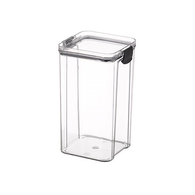 Inteprter Contenedor de almacenamiento de alimentos apilable, dispensador de refrigerador de plástico, organizador de aperitivos de cereales y frijoles, Organizadores de utensilios de cocina 1300ML Inteprter HA059310-04