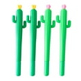 thumbnail image 2 of Cactus Shaped Pens 0.5mm Gel Ink, Comfortable Writing School Office Supplies with Replaceable Refill, 4-Pack Cute Stationery Gift for Students Teachers Home Work, 2 of 7