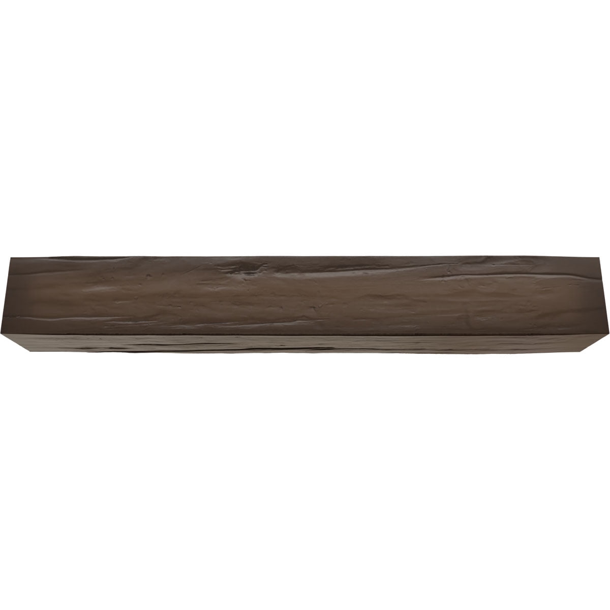 8"W x 4"H x 18'L 3-Sided (U-beam) Riverwood Endurathane Faux Wood Ceiling Beam, Natural Mahogany