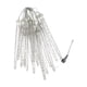 thumbnail image 4 of Luces navideñas colgantes de carámbanos, impermeables, luces resistentes para exteriores de 26,25 pies, 128 LED para patio, , jardín exterior, 4 of 8