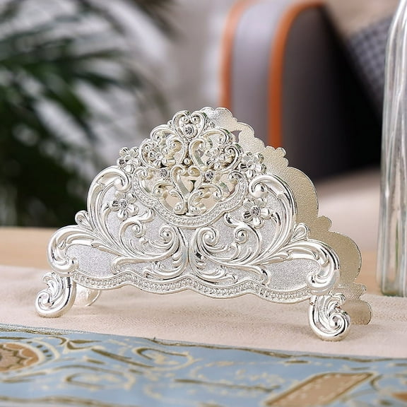 NAMZI Napkin Holders,Tabletop Upright Napkin Holder,Creative Table Napkin Holder Tissue Holder Napkin Rack Stand for Napkins Metal Art Craft Home Decoration Hotel Desktop Ornament (B)