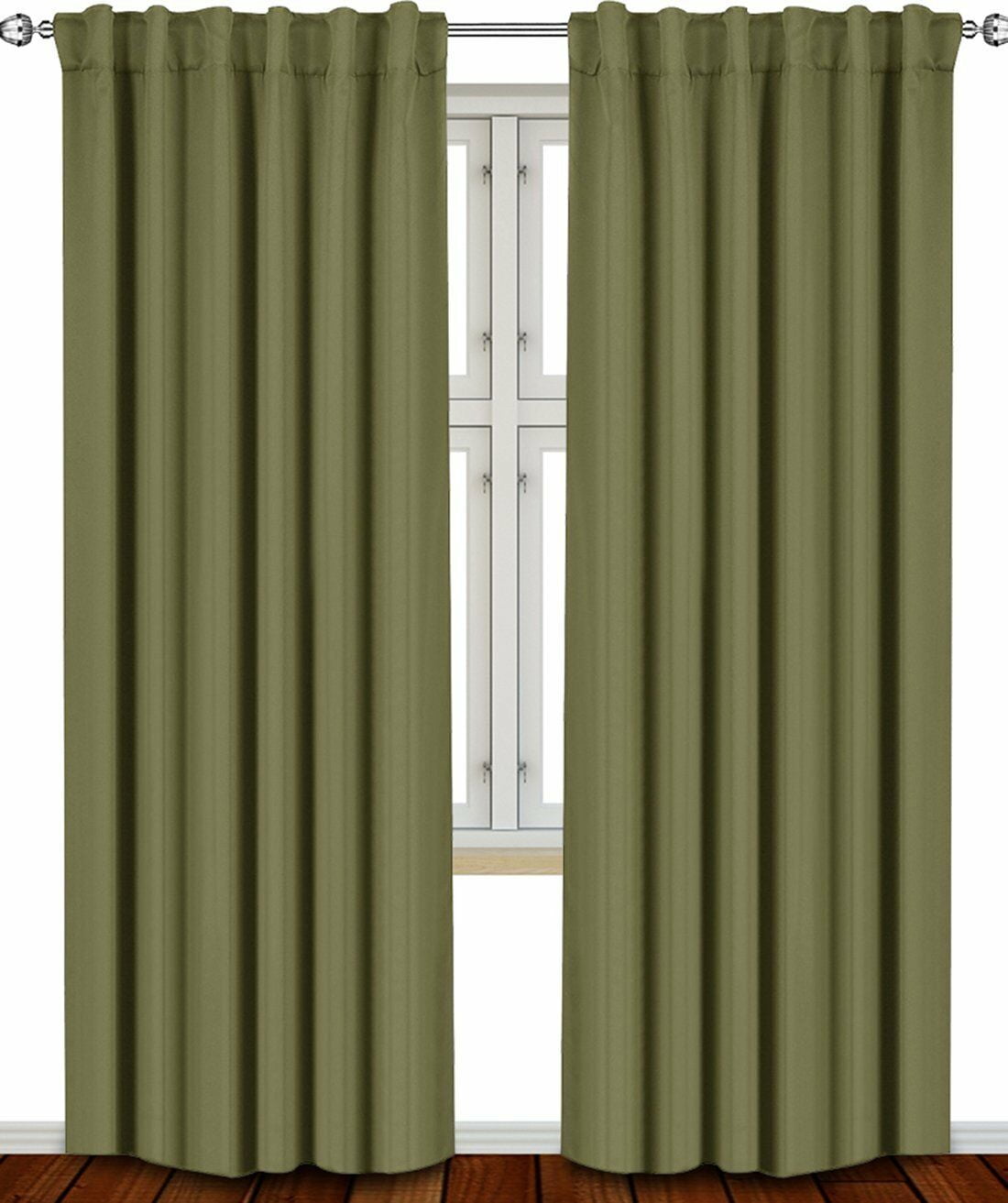 Window Curtains Blackout Room Thermal Insulated 2 Panels 52x84" Utopia Bedding 