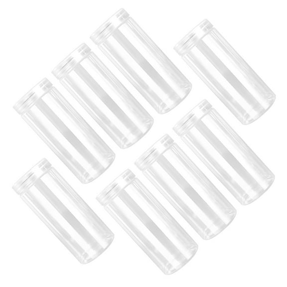 WORGEOUS 10 Pcs Clear Cups with Dome Lids Transparent Containers Travel
