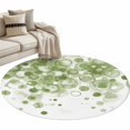thumbnail image 6 of Sage Green Gradient Round Rug 3ft Washable Circle Entryway Rugs Non Slip Abstract Polka Dots Vintage Modern Art Area Rug Indoor Floor Carpet for Bedroom Kitchen Living Room Home Office Dining Room, 6 of 8