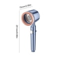 thumbnail image 2 of Cabezal de ducha de alta presión 5 modos pulverizador ajustable accesorios de baño (azul), 2 of 5