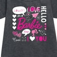 thumbnail image 2 of Barbie - Valentine's Collage - Toddler And Youth Girls Fleece Dress, 2 of 4