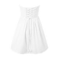 thumbnail image 5 of HXWCHs Robe d'Hiver Robe d'Été Sans Manches Dos Nu Corset avec Détail Noué pour Plage Décontractée Boîte de Nuit et Mode Urbaine Blanc G, 5 of 5
