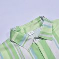 thumbnail image 3 of LEEy-world Mens T Shirt Men's Casual Long Short Sleeve Button Shirts Striped Dress Shirt Collar Shirts Men (Green, XL), 3 of 5