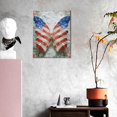 thumbnail image 3 of Sikiie Patriotic Butterfly Floral Print Canvas Decorative Hanging Painting, Anti-shrinkage Hanging Frame, Suitable for Home, Office Wall Decorations, 3 of 6