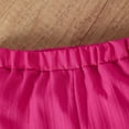 thumbnail image 6 of Xyant Toddler Baby Girl Clothes Knit Floral Fly Sleeve Tops Shorts Cute Summer Spring Outfits Infant Baby Girl Clothing Set (Hot Pink,4-5 Years), 6 of 7