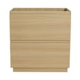 thumbnail image 4 of 30" Bathroom Vanities without Sink, Modern Undermount Bathroom Sink Cabinet with Double drawer, Freestanding Bathroom Sink Cabinet,Engineering wood,Oak, 4 of 6