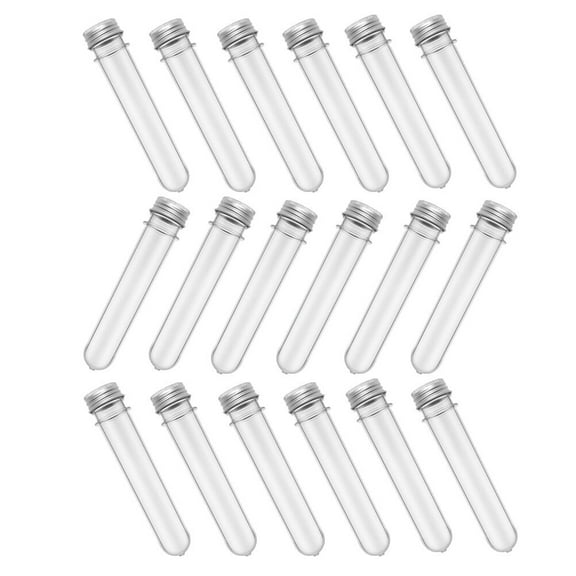 NIAIZEK Clear Plastic Test Tube Bottles for Candy Storage, Sample Containers, Party Favors, and Craft Supplies Organizer