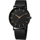 thumbnail image 3 of Reloj de Pulsera Minimalista de Moda para Hombres Relojes Ultrafinos Simples Relojes de Cuarzo analógico de Tres Pines con Correa de Malla de Acero Inoxidable, 3 of 4