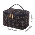 thumbnail image 3 of PONPRNGY Makeup Bag Cosmetic Bag Quilted Travel Makeup Toiletry Bags Set Organizer Cute Make Up Accessories Zipper Bags Pouch Travel Essentials Gifts for Women Teen Girls, 3 of 4