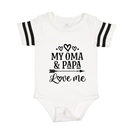 

Inktastic Oma and Papa Love Me Gift Baby Girl Bodysuit