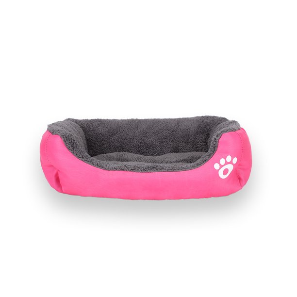 Nido para gatos de color caramelo con huella de color para mascotas, nido para gatos, cálido para invierno, almohadilla grande para perros