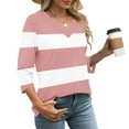thumbnail image 2 of Fewfanhot Women's Tops Fall Fashion V Neck Business Casual Tunic Pullover Outfits, 2 of 9
