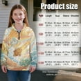 thumbnail image 2 of Xoenoiee Capybara Rainbow Cloud Print Girls Sweatshirts Half Zip Pullover Fleece Quarter Zipper Hoodies 2025 Fall Sportswear Fashion Outfits Clothes, Size 7-8 Years, 2 of 7