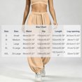 thumbnail image 2 of cocolona Womens Casual Loose High Waist Harem Pants Solid Color Elastic Waist Drawstring Travel Yoga Pants, 2 of 5