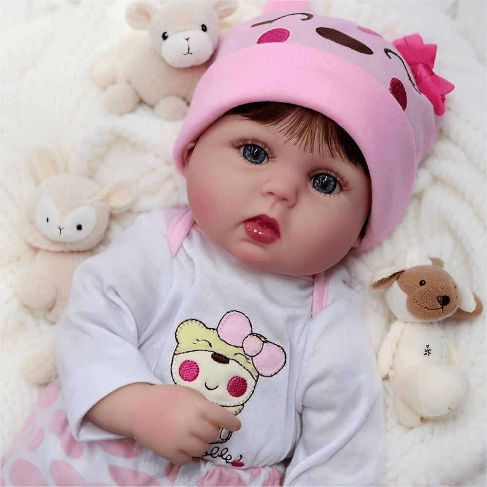 Dayoff Kids Lifelike Reborn Baby Dolls - 16 Inch Cloth Body Realistic Baby Doll (No Accessories) For Kids Age 3+