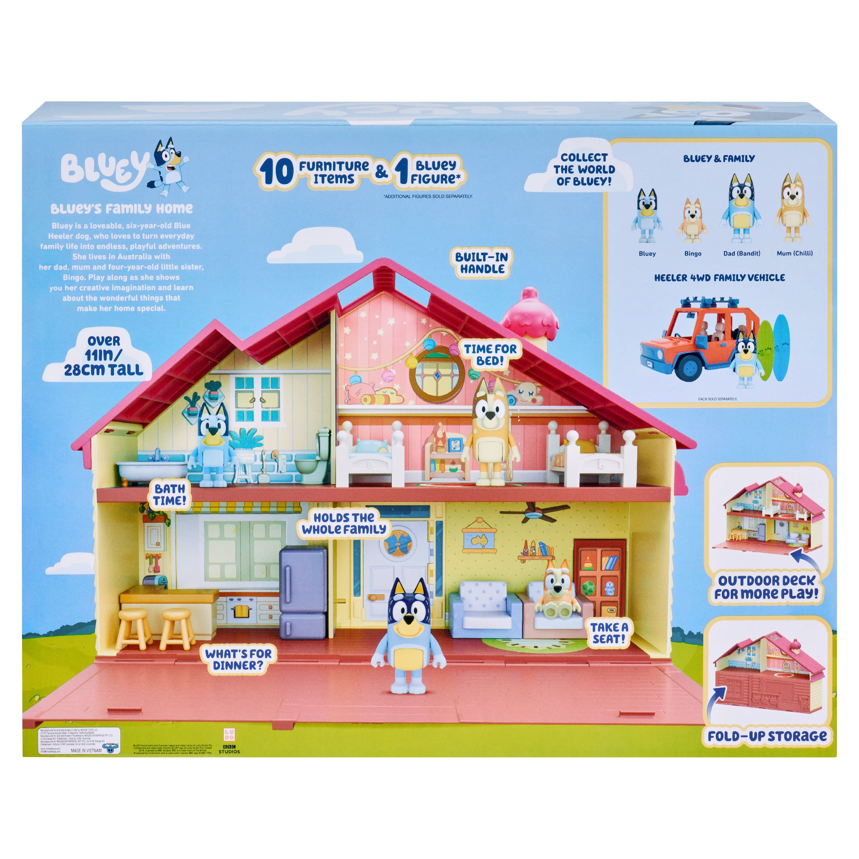 Soldes Moose Toys Bluey Family Home Playset 2024 au meilleur prix sur