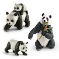 thumbnail image 1 of Set de figuras Realistic Panda de PVC para bebés y adultos, 3 piezas, 1 of 2