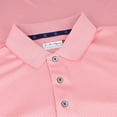 thumbnail image 4 of Ben Hogan 2 Tone Micro Geo Jacquard Strawberry Pink Shirt Men S, 4 of 4