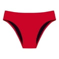 thumbnail image 3 of BOBOGOJP Low Waisted Bikini Bottom for Women - Cheeky Basic Bathing Swimsuit Swim Briefs Red for Size M, 3 of 3