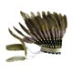 thumbnail image 1 of Tocado de plumas indio para fiesta de Halloween, juego de rol, tocado de plumas artificiales. amarillo, 1 of 9