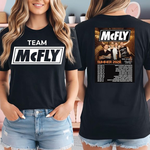 McFly Music Tour T-shirt, Team Mcfly Party Shirt, McFly 2026 Tour T-shirt