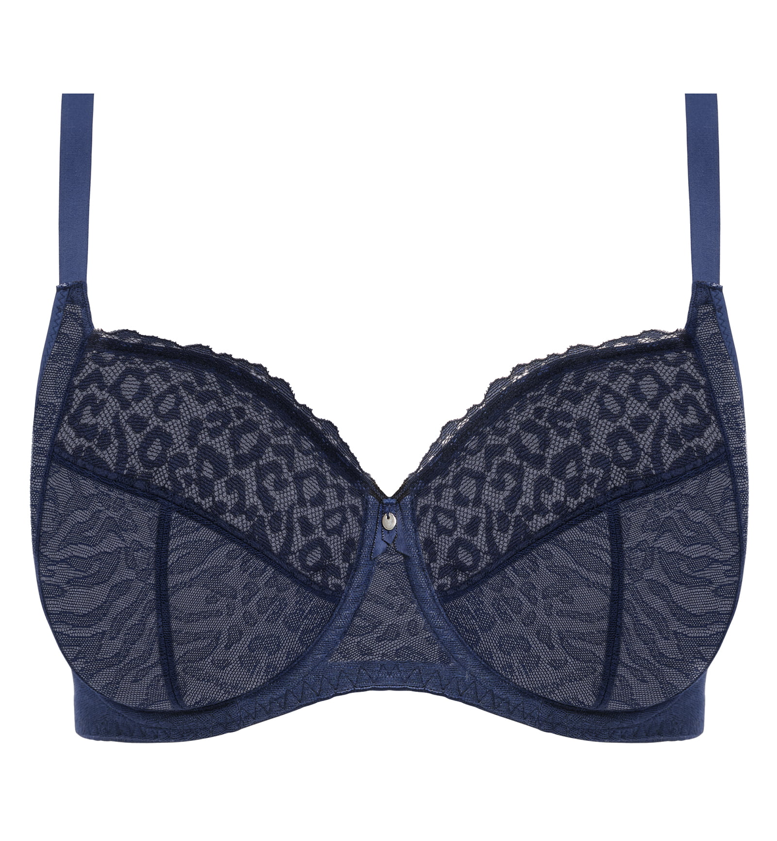 Sheer Full Coverage Lace Bra, WiesMANN, Size: 30H-42C, Color: Black