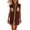 Brown, variant on ChaoHeng Dresses for Women Summer for Spring Solid V Neck Sleeveless Casual Brown S