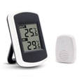 thumbnail image 1 of Wireless Digital Thermometer, Mini Room Temperature Sensor, Small Accurate Weather Tester for Home, Rooms and Offices, White, 1 of 5