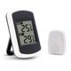thumbnail image 1 of Wireless Digital Thermometer, Mini Room Temperature Sensor, Small Accurate Weather Tester for Home, Rooms and Offices, White, 1 of 5