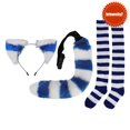 thumbnail image 1 of \ [Brbaosity2] Conjunto De Disfraces De Gato , Calcetines , Accesorio De Halloween Para Disfrazar , Niñas De Navidad, 1 of 4
